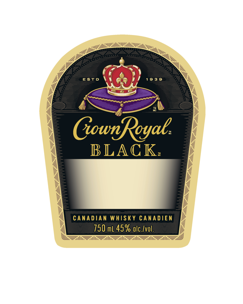 750ml Crown Royal Black Label