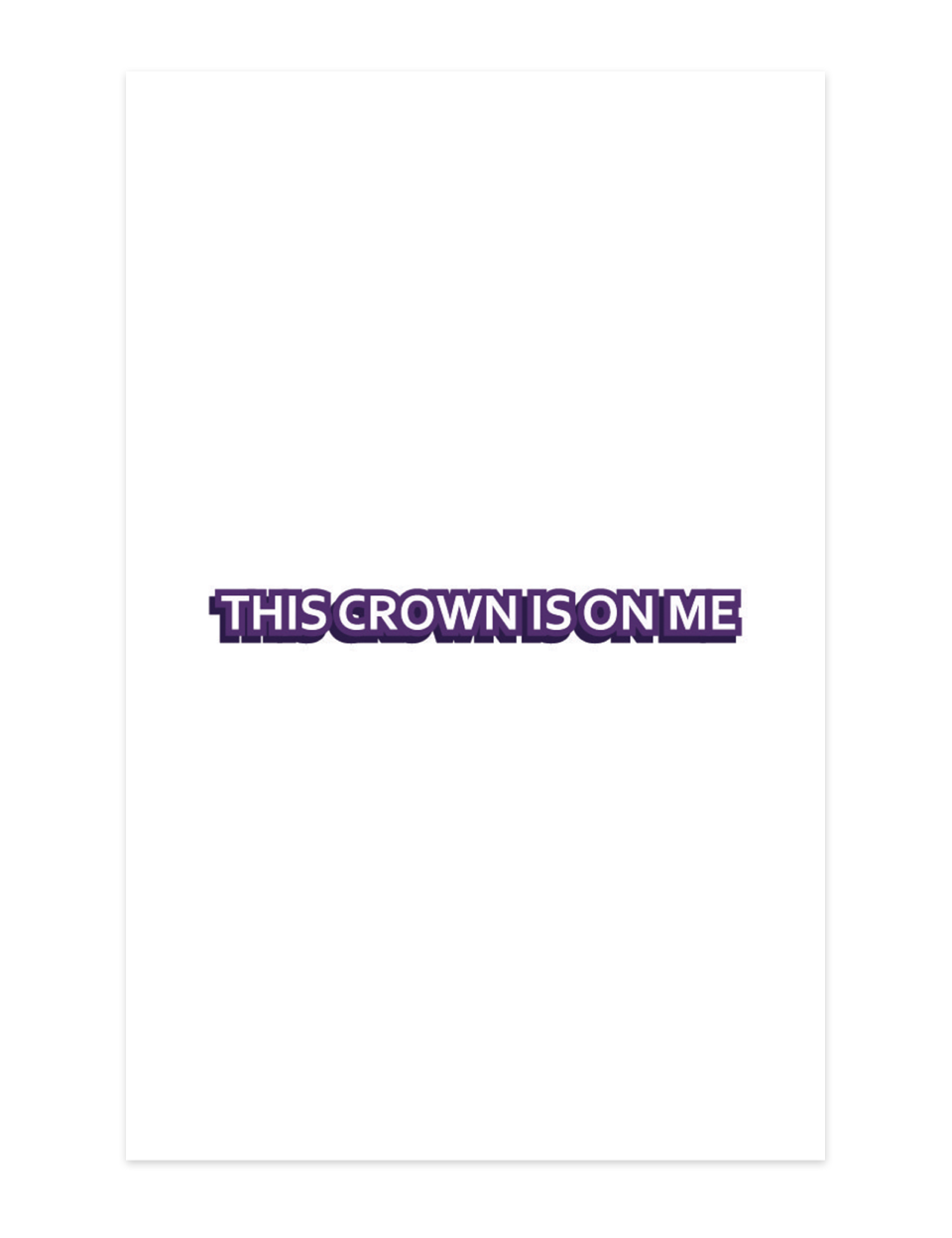 Crown Thank You Card - Set B